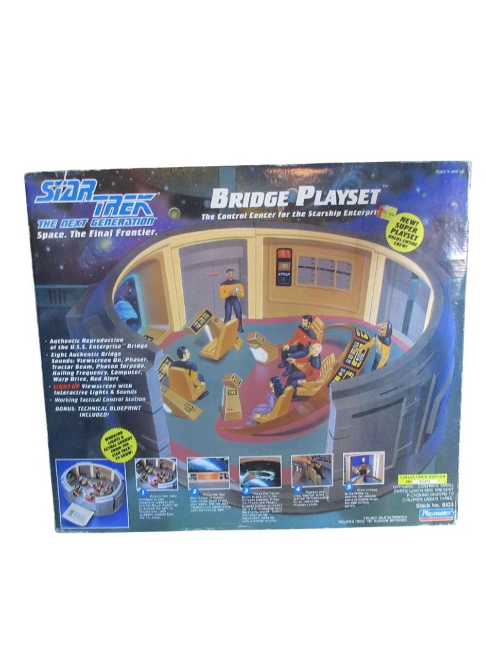 Star Trek The Next Generation Bridge Playset - Like New - Never Played With